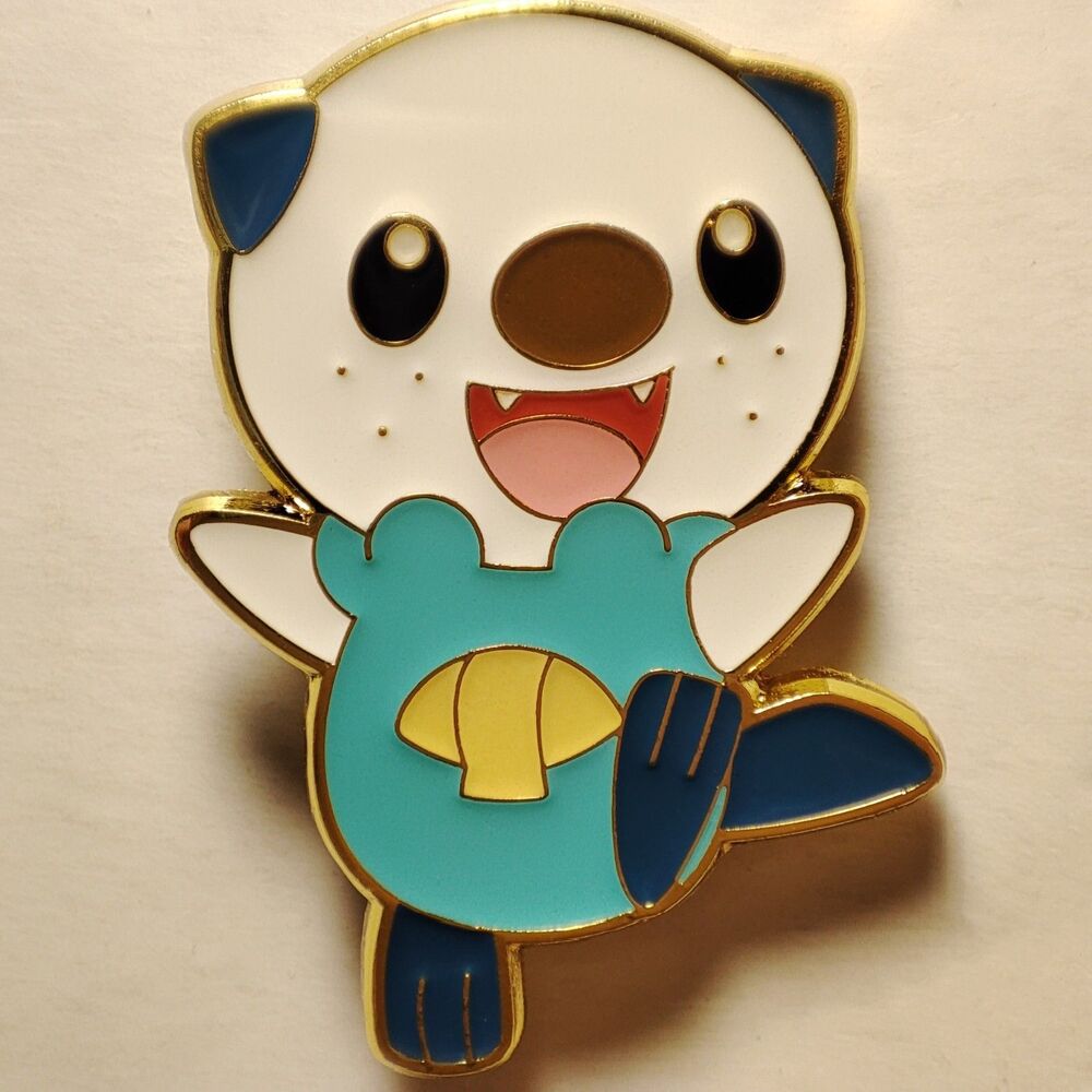 Pokemon TCG Oshawott Enamel Pin Official Nintendo Metal Collectible Lapel Badge